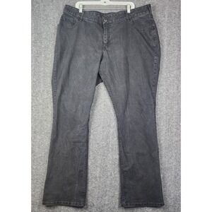 Riders by Lee Bootcut Jeans Mens 22W L Black Midrise Rhinestone Pocket 15747AO